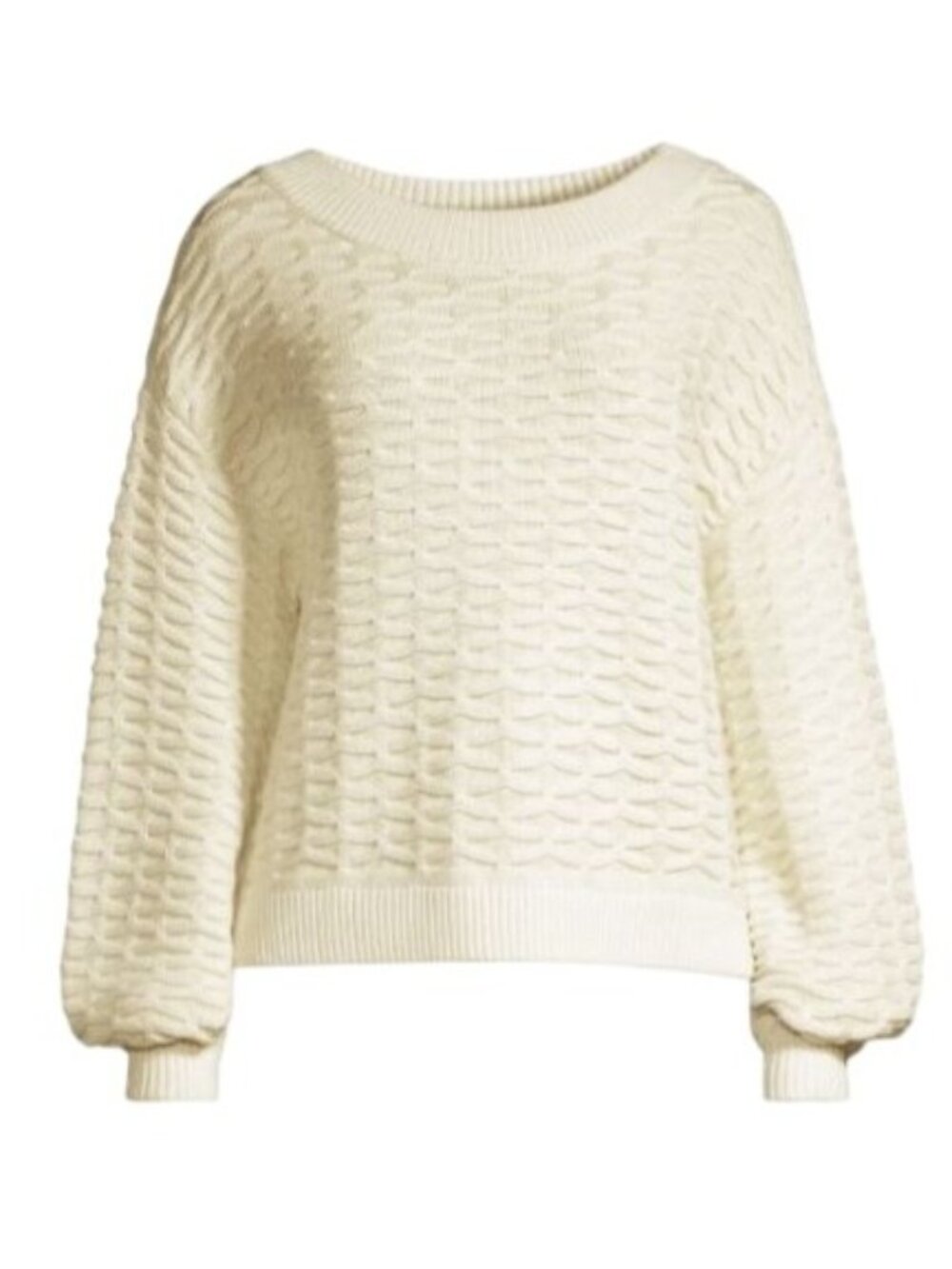 Sancia Sonora Carina Textured Sweater Women's L Minimalist Quiet Luxury Relaxed